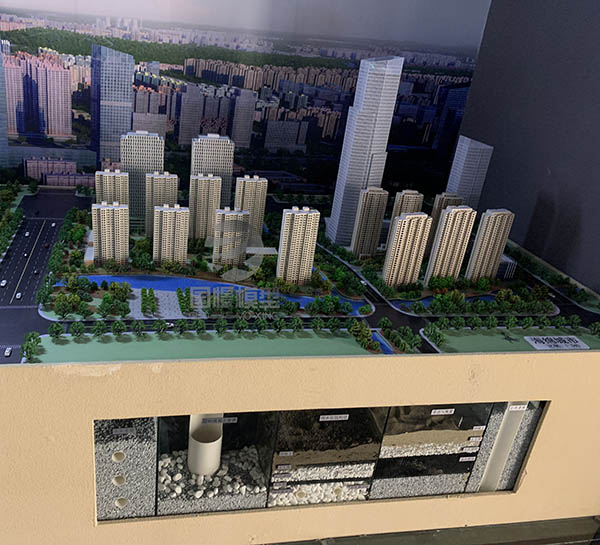 安福县建筑模型